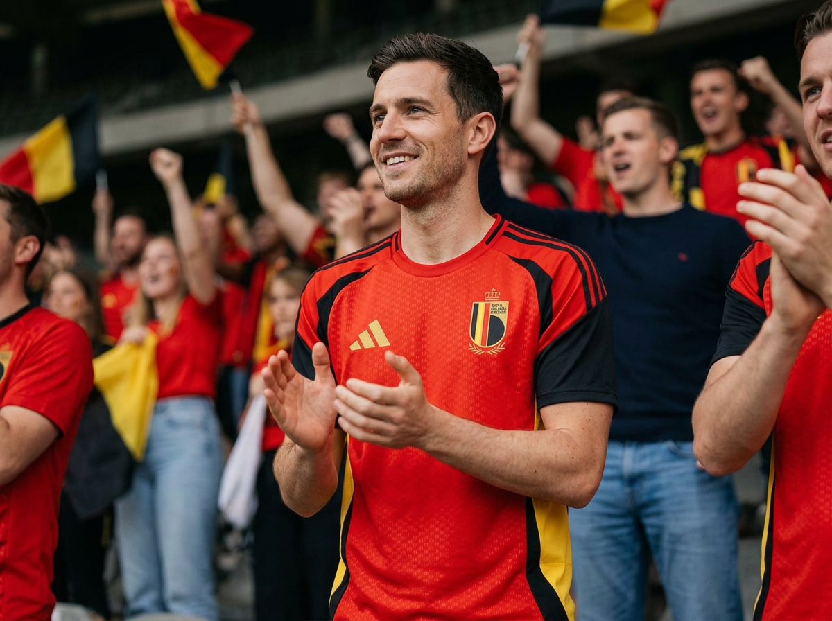 adidas T-shirt d'entraînement pour homme Coupe du monde 2026 de Belgique en situation adidas T-shirt d'entraînement pour homme Coupe du monde 2026 de Belgique en situation