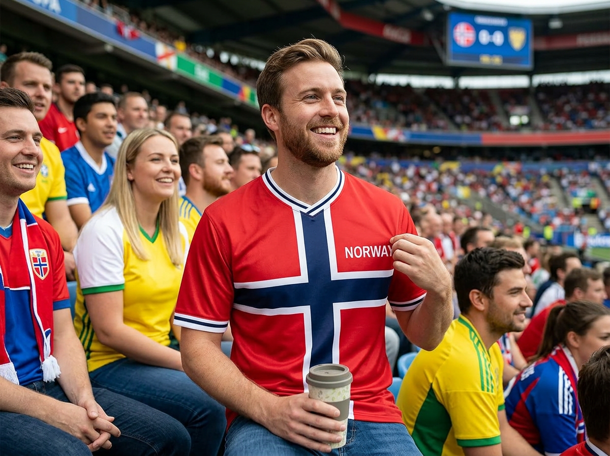 2026 Norvège Coupe de Football T-Shirts Fans 48 équipes Nationales Sport Casual Drapeau National Impression Jersey Maillot Homme Femme Formation Respirant Séchage Rapide T Shirt en situation 2026 Norvège Coupe de Football T-Shirts Fans 48 équipes Nationales Sport Casual Drapeau National Impression Jersey Maillot Homme Femme Formation Respirant Séchage Rapide T Shirt en situation