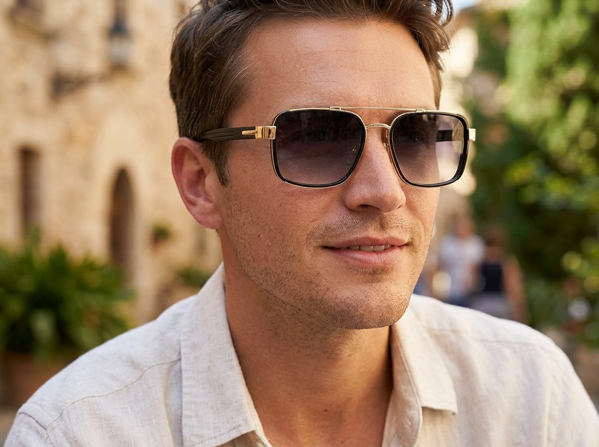 Joopin Lunettes de Soleil Polarisées Rétro Carrées pour Hommes et Femmes, Protection UV400, Double Pont, Idéales pour Voyage et Conduite en situation Joopin Lunettes de Soleil Polarisées Rétro Carrées pour Hommes et Femmes, Protection UV400, Double Pont, Idéales pour Voyage et Conduite en situation